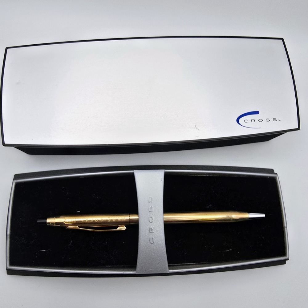 Cross Century Ballpoint Pen Vintage 1/20 10k Gold Filled USA Made with Box 2004